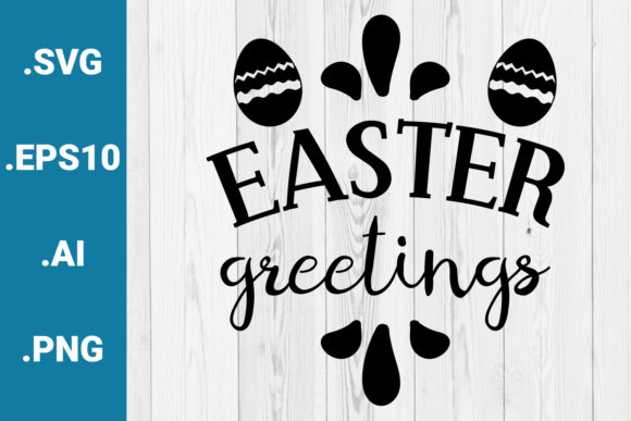 Easter Greetings Quote Graphic for Crafts and Website Design