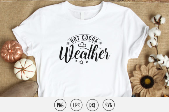 Hot Cocoa Weather Svg Design for Crafts and Graphics
