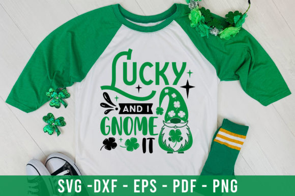 Lucky and I Gnome It SVG for Crafts and Graphics