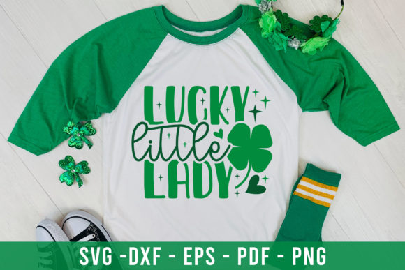 Lucky Little Lady St Patrick’s Day SVG for Crafts and Graphics