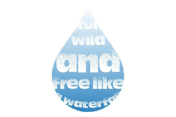 Run Wild and Like Free Quote Water Graphics for Local Business Branding