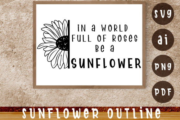 Sunflowers SVG Half Sunflower with Quot Review